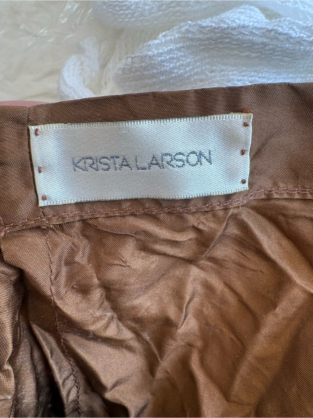Embellished Brown Maxi Skirt with Elastic Waist - Picture 5 of 6